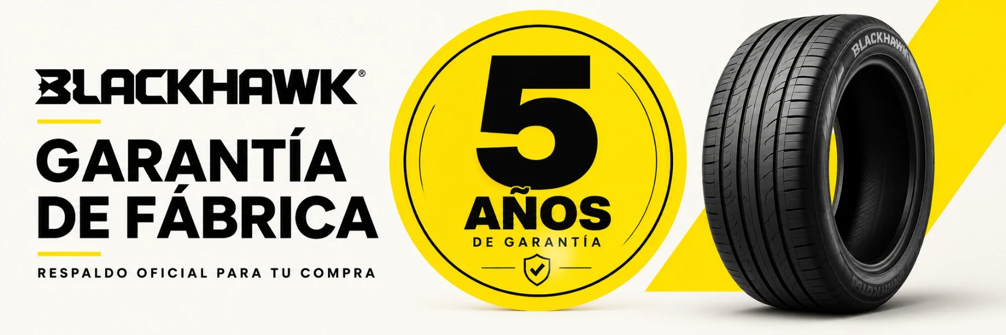 BLACKHAWK: garantía de fábrica de 5 años y respaldo oficial para tu compra